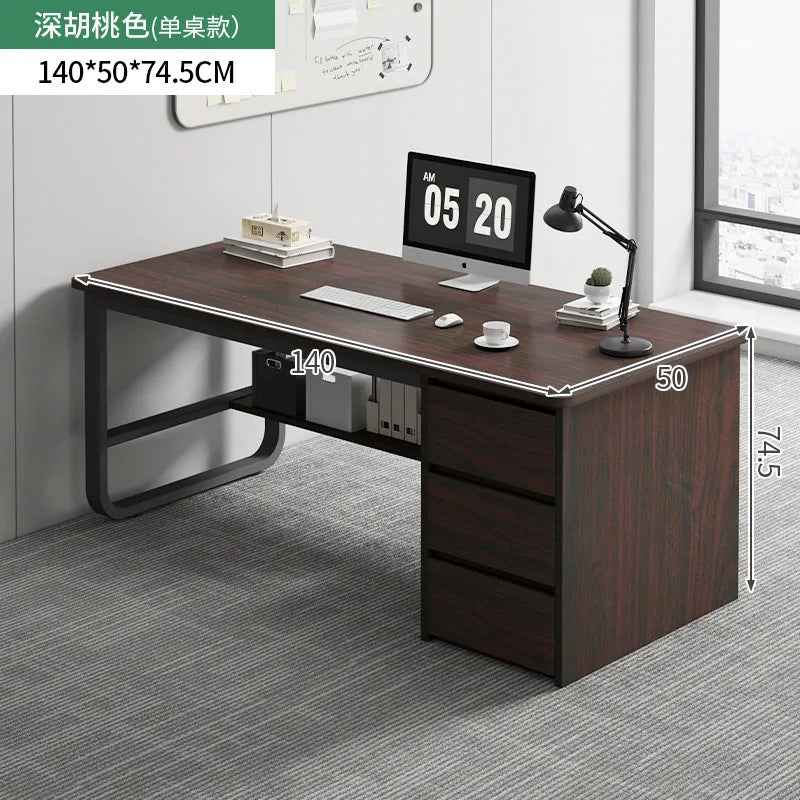Bedroom Computer Desk Desktop Desk Chair Combination With Drawers Office Desks White Gaming Workstations Escritorio Furniture