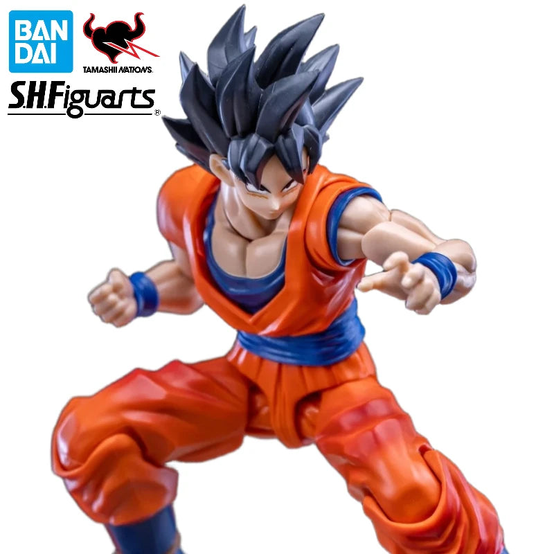 BANDAI S.H.Figuarts Dragon Ball Z Son Goku Kind-hearted Saiyan 3.0 New Body Original Figure  Cell Saga Dynamic Shoulder In Stock
