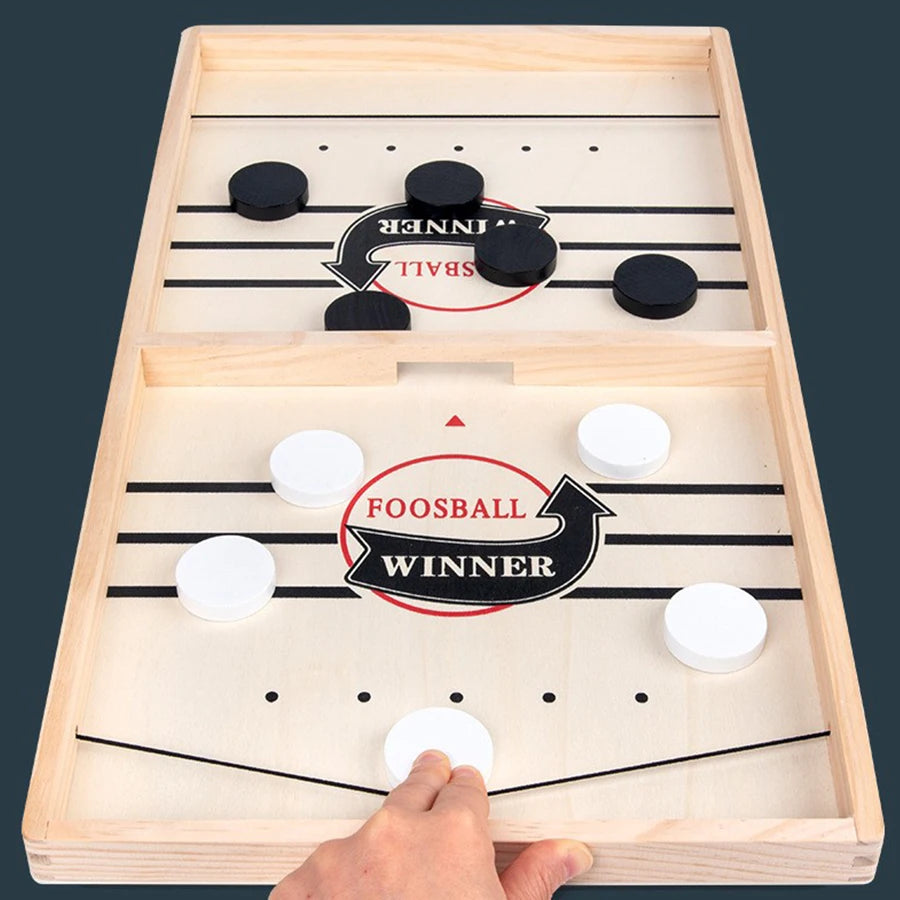 1PC Wooden Bouncing Chess Interactive Chess Bouncing Chess Bouncing Marbles Table Hockey Bouncing Table Soccer Game