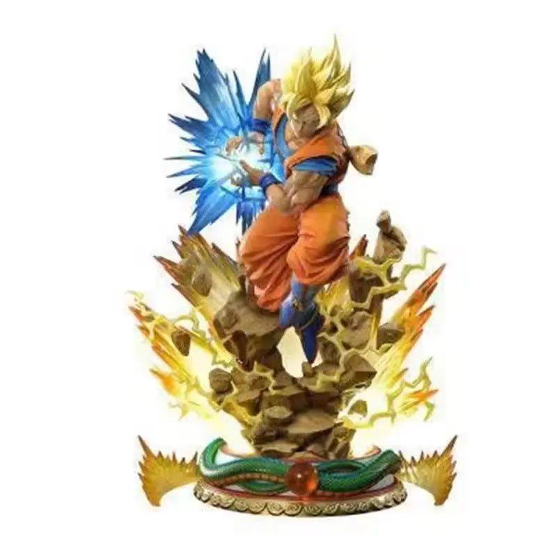 Anime Dragon Ball Super Saiyan Son Goku Action Figures PVC Model Desktop Decoration Trendy Toys Statue Surprise Gift Collectible