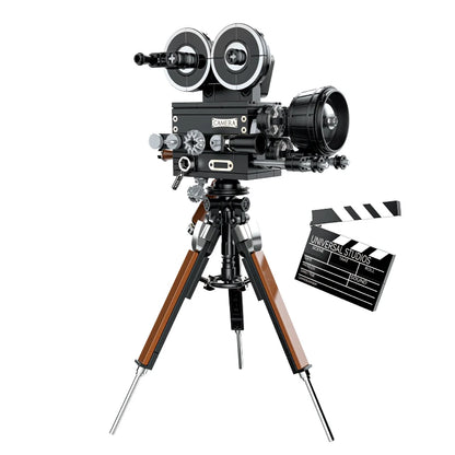 JAKI Retro Movie Camera Home Decor Creative Tall Brick Building Blocks Set MOC Model Assembly Toy Kids and Adult Birthday Gifts
