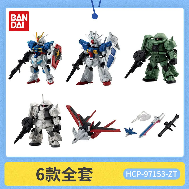 Bandai Gashapon Original Mobile Suit Ensemble (MSE) Gundam RX-78-2 Strike Hi-Nu Wing Astray ZZ Barbatos Assemble Model Kit