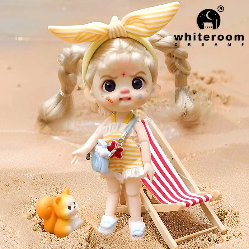 bjd doll Dolls for girls Labbu doll pocket mini blyth girl Doll Barbi cry Baby Rainbow Ball jointed doll Mobile phone Decoration