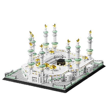 Eiffel Tower Burj Khalifa Grand Mosque of Mecca Buildings Blocks City View World Architecture Brick Model Kit DIY Adults Gift