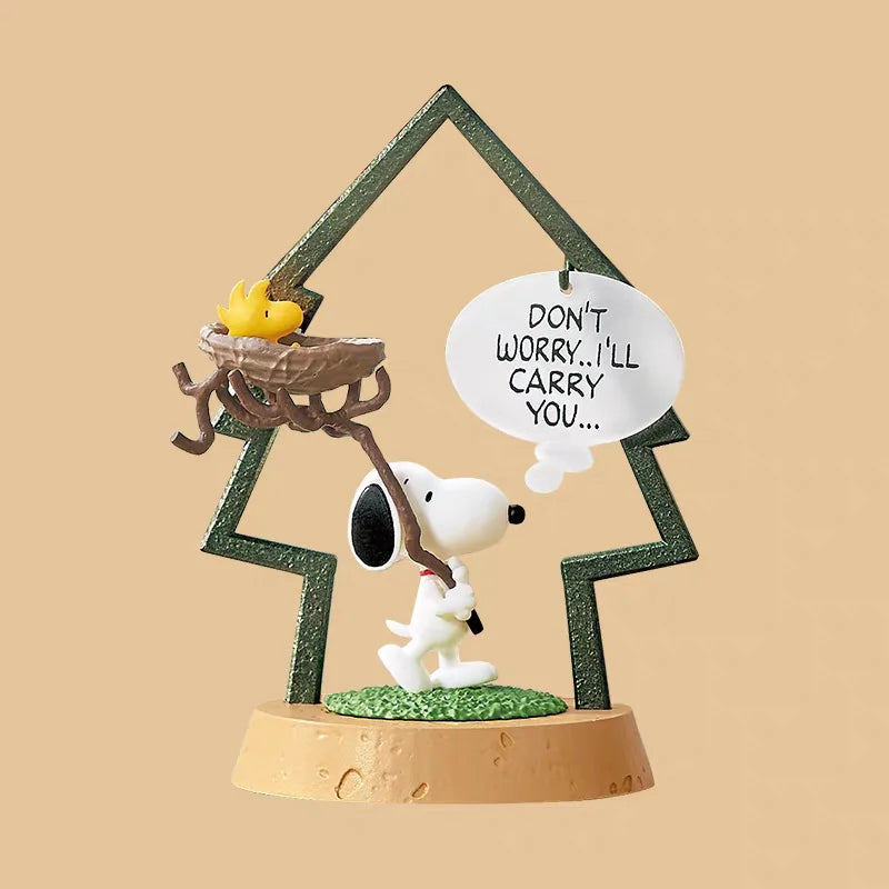 RE-MENT Snoopy Frame Art Collection Blind Box Mystery Toy Kawaii Anime Figure Accessories Desktop Decoration Miniature Ornament