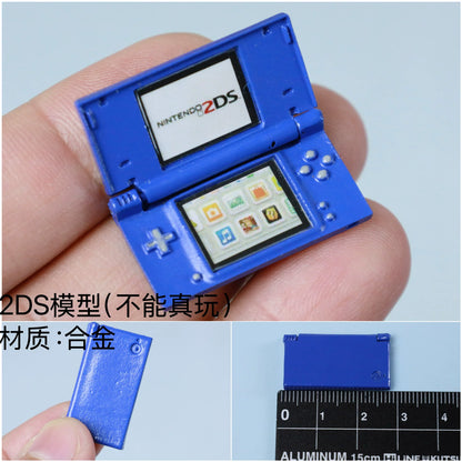 Mini Game Console Model Simulation Gameboy Dollhouse Decor Scene Shooting Prop Miniature Toy
