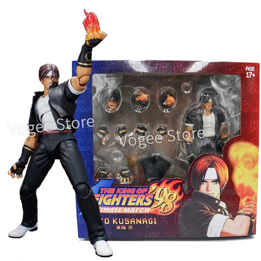 The King of Fighters Kyo Kusanagi Anime Game Figure THE KING OF FIGHTERS '98 Iori Yagami Action Figure Model Doll Toys Gift 19CM