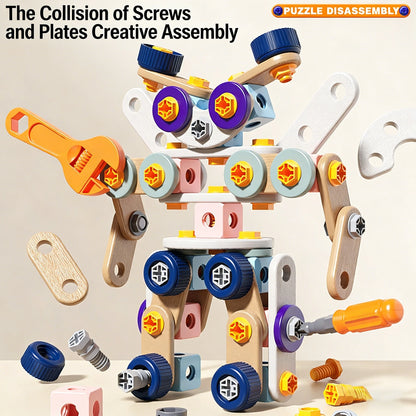 2026 New Kids Tool Set DIY Nut Assembly Toy Kit STEM 3D Puzzle Building Tools Montessori Toys Gifts for Boy Girl Repair Tools