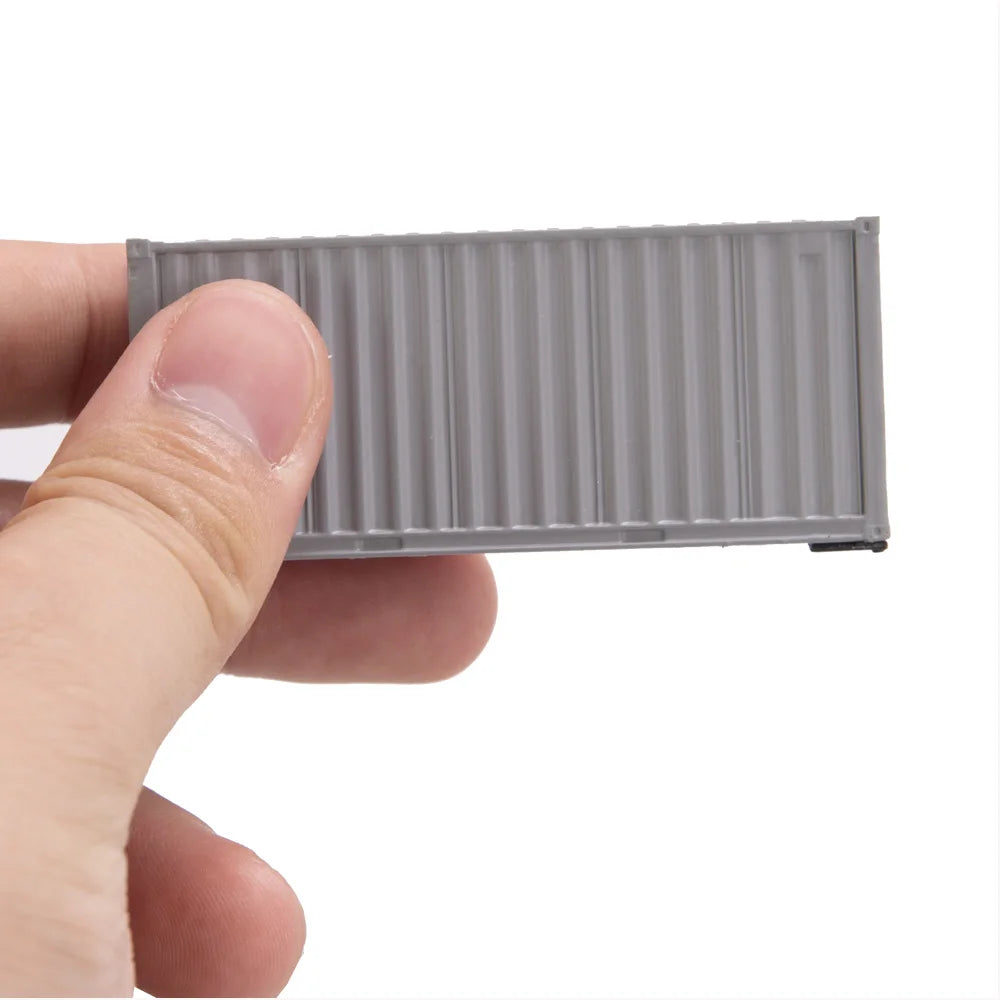 HO 1/87 Scale Miniature Container Model 20FT Shipper Container Storage Box DIY Building Railway Train Scene Accessories 1PCS