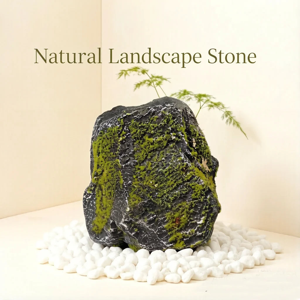 1 Piece PU Moss Simulation Stone Home Decor Photography Prop Performance Artistic Decorative Accessory