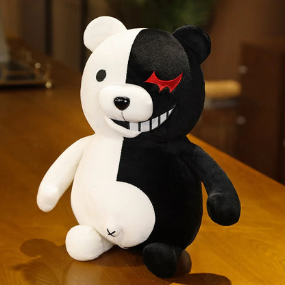 Danganronpa V3 Monokuma Plush Toy Kawaii Stuffed Anime Cute Black and White Bear Doll Monomi Plushies Pillow Christmas Gift