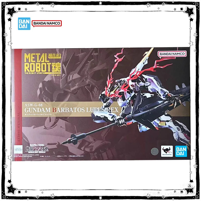 Bandai Genuine Metal Robot Spirits ASW-G-08 Barbatos Lupus Rex Anime Gundam Action Figure High Poseability Collection Model Toys