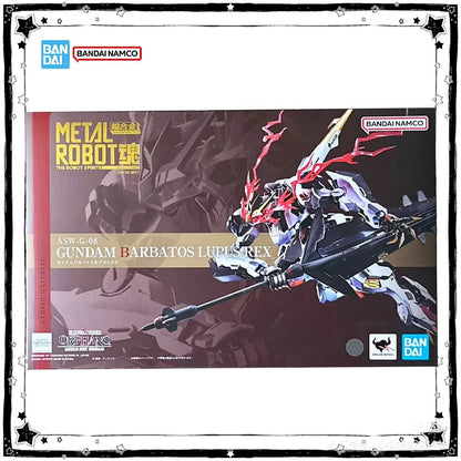 Bandai Genuine Metal Robot Spirits ASW-G-08 Barbatos Lupus Rex Anime Gundam Action Figure High Poseability Collection Model Toys