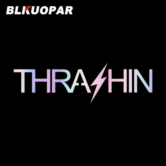 BLKUOPAR Thrashin Supply OG Logo Car Stickers Waterproof Holographic Occlusion Scratch Laser Decal Car Windshield Decoration