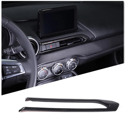 For Mazda MX-5 MX5 ND 2016-2024 ABS Carbon Fibre Interior Kit Dashboard Console Gear Shift Panel Cover Trim Stickers