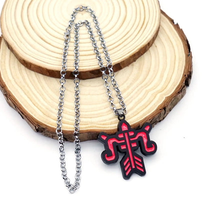 5cm/1.96in Monster Hunter Peripheral Keychain World Hunter Guild Logo Greatsword Bow Taijutsu Sword Exterminating Dragon Pendant
