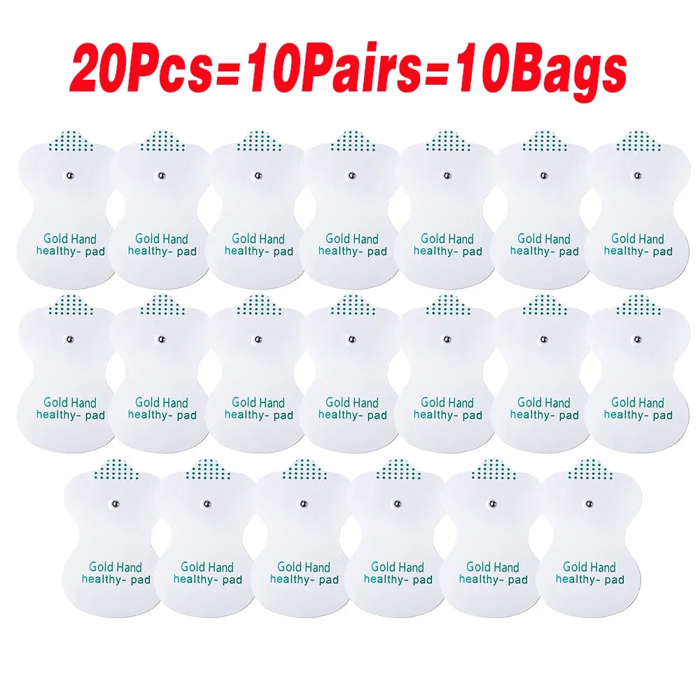 Dual Output Electric Tens Pulse Massager Instrument Electrical EMS Muscle Stimulator Acupuncture Massage for Neck Back Full Body