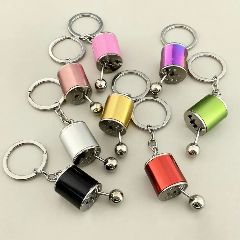 Metal Mini Car Auto Creative Wheel Keychain Parts Auto Enthusiast  Accessories KeyKeyring Ring Chain for Men Woman Lover Gift