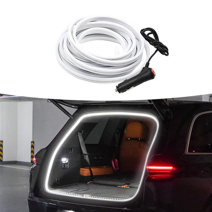 Multi-Color Car Trunk Light - Waterproof LED Atmosphere Lamp - Plug & Play via Cigarette Lighter - Interior Styling Upgrade