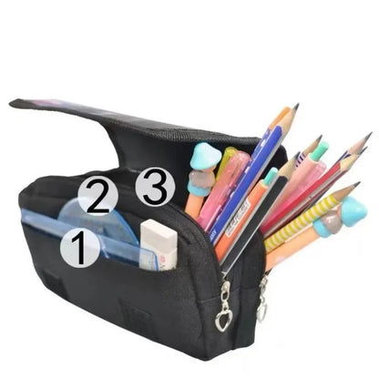 Demon Slayer 3D Anime Pen Bag Student Storage Bag Tanjirou Nezuko Zenitsu Giyuu Cartoon Pen Box Cute Boys Girls Pencil Case.