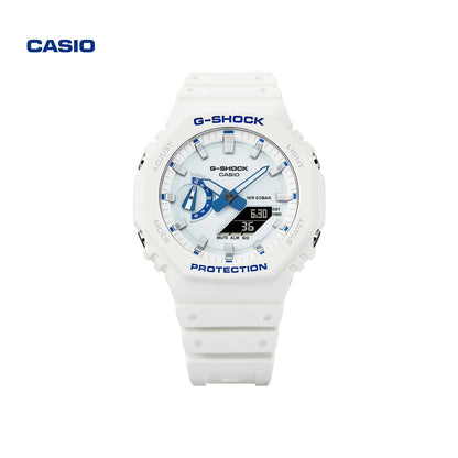 Casio Dark Luminous Summer Ocean Blue & White Shockproof Sports Watch for Men & Women, G-SHOCK