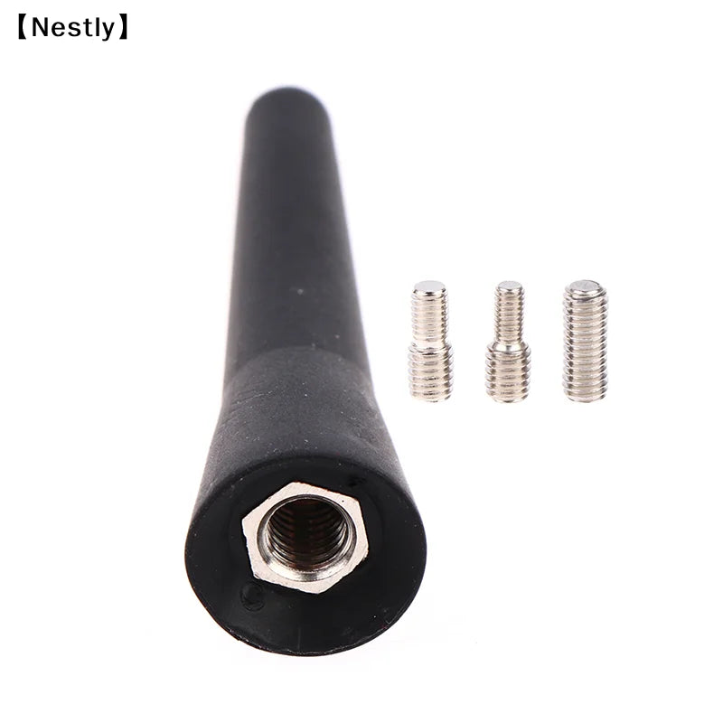 Universal Car Antenna 2.5 Inch Short Car Aerial FM/AM Inputs M4 M5 M6〔Nest〕