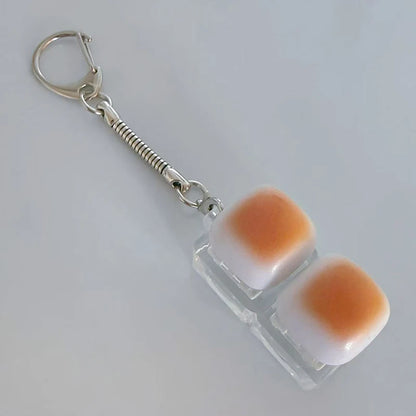 [NC]1PC Caramel Bread Keyboard Stress Relief Button Light Keycap Backpack Pendant Keychain For Office Adult Accessory[NC]