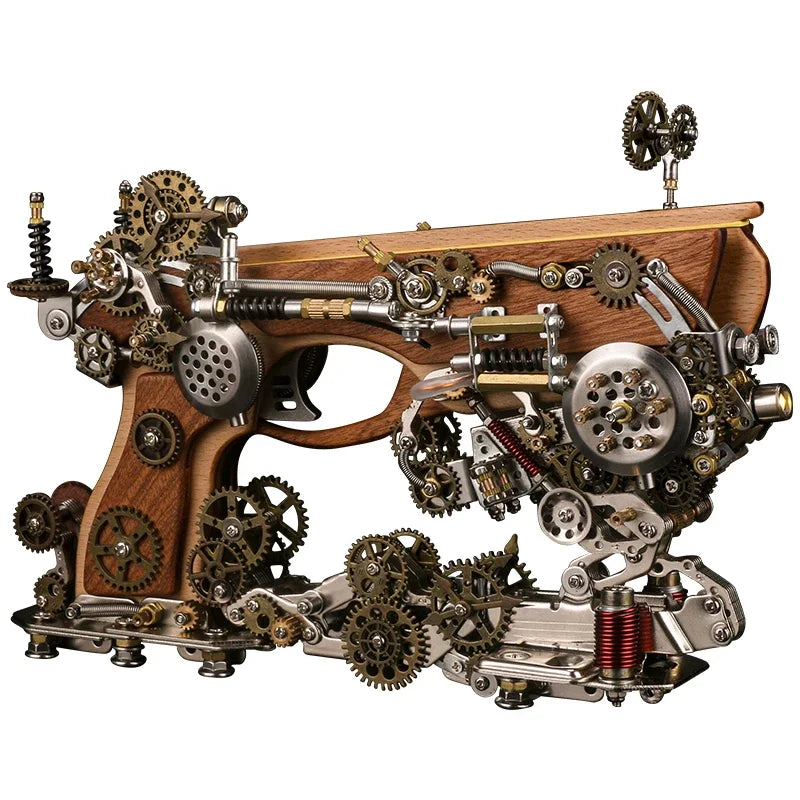 3D Metal Archimedes Steam Crossbow Puzzle DIY Assembly Building Blocks Set for Kids Adults Gift
