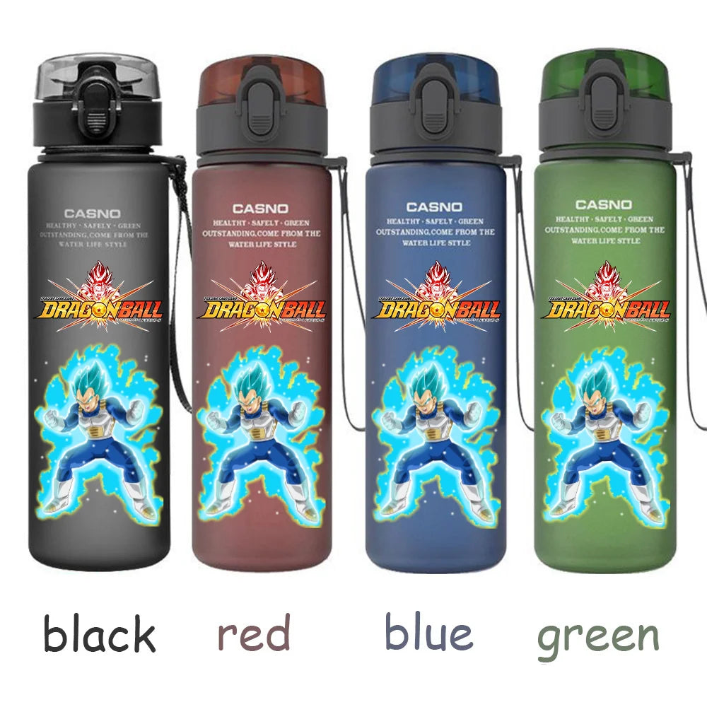 560ML Dragon Ball Water Cup Children Portable Plastic Goku Vegeta Bulma Cartoon Outdoor Large Capacity Sport Water Bottle Gift