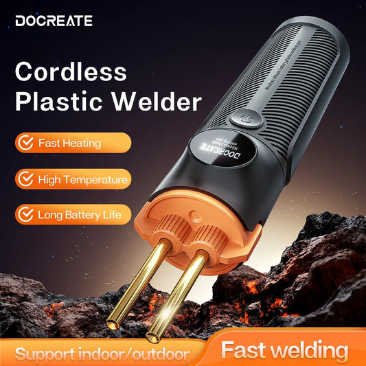 PW35 Plastic Welder with 4000mAh Battery 4 Stapler Types And USB Rechargeable for Car Bumper Kayak and Plastic Product Repairs