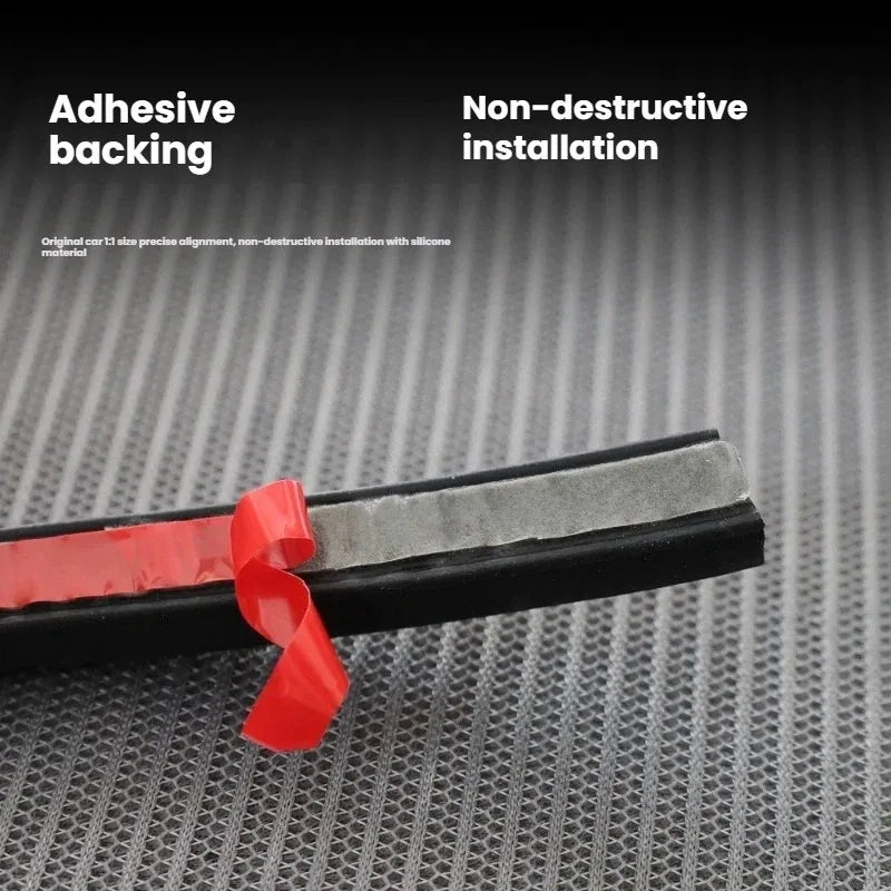 Car Door Seal Strip Rubber Noise Insulation Dustproof Seal Strip Not easy to Fall off For Porsche Macan Car Accessories 12Pcs