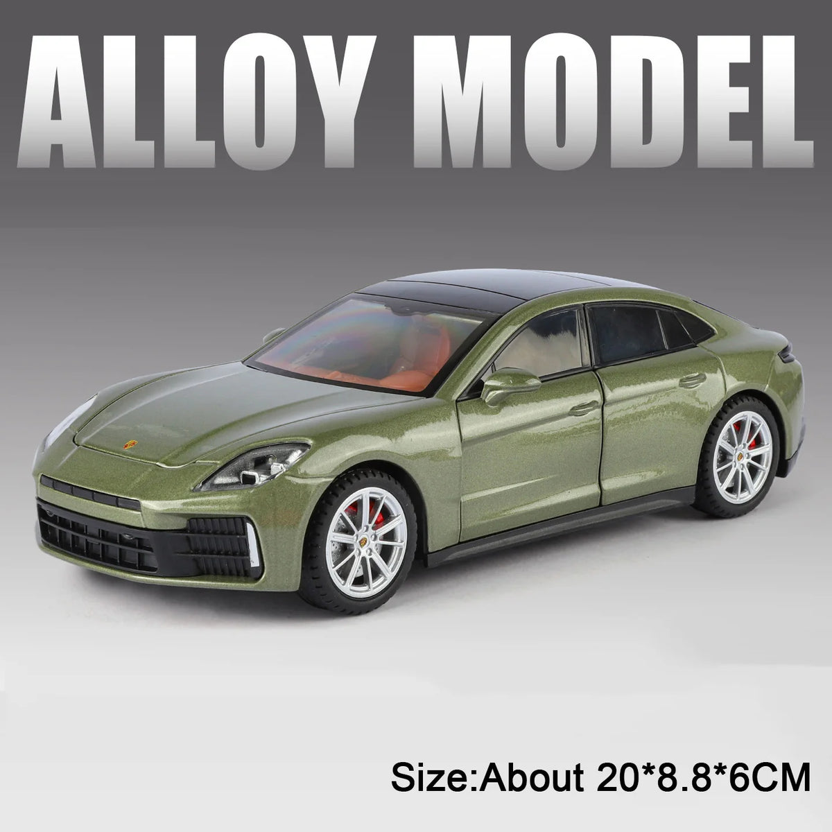 1:24 Panamera Cayenne Alloy Model Diecast Car Miniature Toys Doors Opened Sound Light Pull Back Sports Cars Kids Christmas Gifts