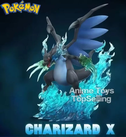 20cm/7.87in Anime Figure Charizard Action Figures Charizard X Figures Pvc Statue Desktop Ornamen Collection Model Toys Gifts