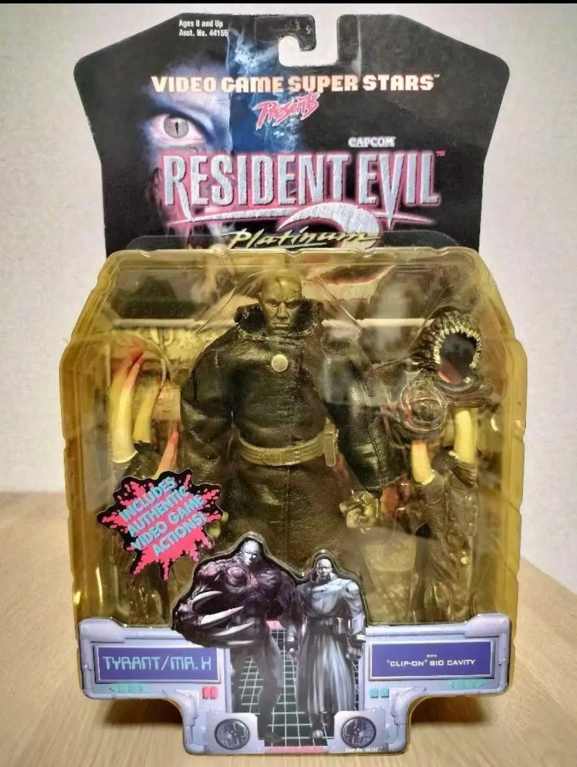 Original Toybiz Resident Evil Leon Claire Tyrant Chris Hank William Tyrant Action Figure Doll Toy for Boys Children's