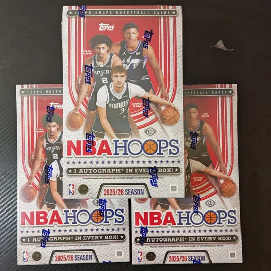 In Stock Original 2025/26 Topps Hoops NBA Basketball Series Value Edition Collectible Trading Card Collection Surprise Toy Cards