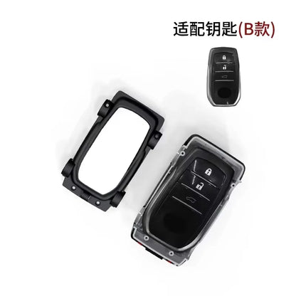 For Toyota AE86 Car Model Key Case for CHR Camry Corolla RAV4 Highlander 2 3 Button Remote Key Chain Cover Fob Holder Keychain
