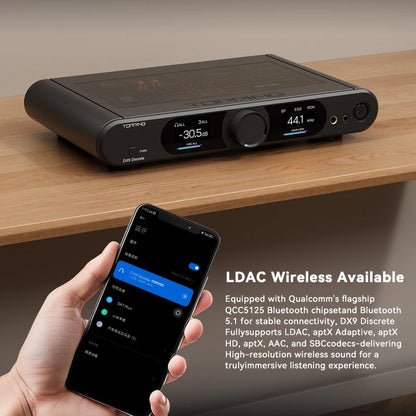 TOPPING DX9 Discrete 16-Element PSRM Fully Balanced Decoder & Headphone Amp Combo LDAC Wireless Available with Remote Control