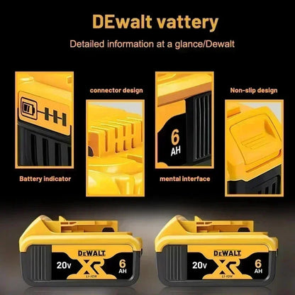 100% Original Dewalt 20V/60V 6.0Ah Power Tool Battery DCB206 DCB205 DCB200 DCF887 DCG405 DCD791 DCF922 DCF850 DCD805 Tool Batter