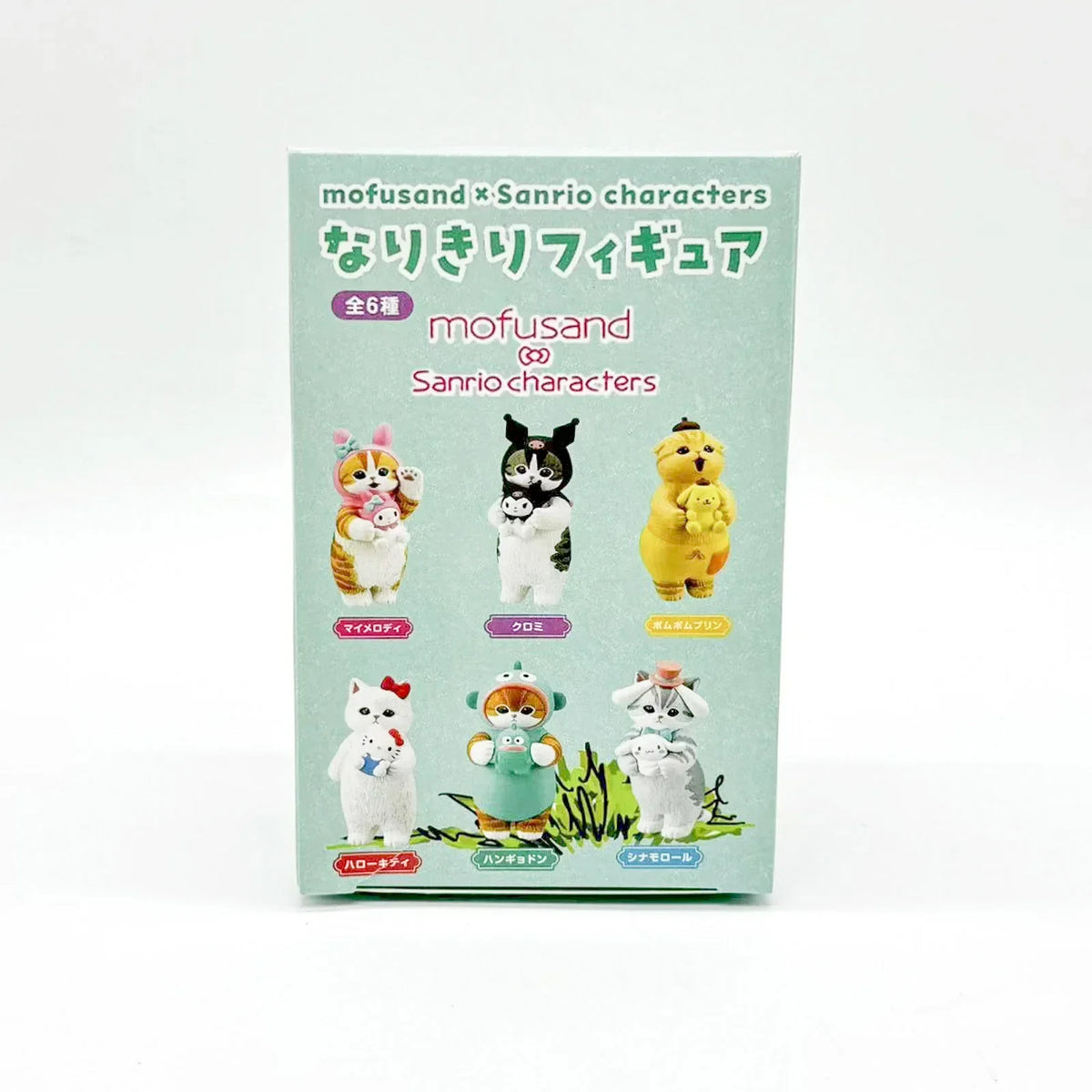 Mofusand Cats Pretend Sanrio Characters Cute Figure Holding Dolls Blind Box Melody Kuromi Cinnamoroll Hello Kitty Car Ornaments