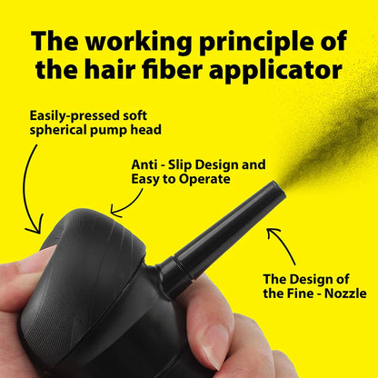 SEVICH Hair Building Fiber Set - Spray Head Design, Precise Coverage, 3 Sec Quick Thickening for Sparse Areas & Styling