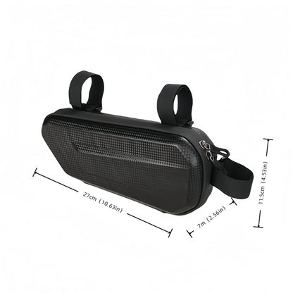 EVA Motorcycle Side Bag – Textured Carbon Look, Splash-Proof Universal Saddlebag for Most Bikes, Large Capacity Storage