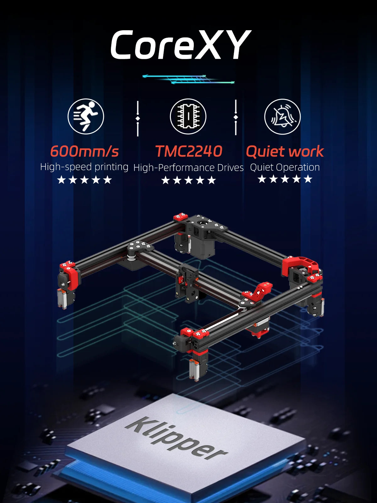 VORON 2.4 DIY CoreXY 3D Printer Upgrade SIBOOR V2.4 R2 AUG Version 3D Printer Kit High Precision Klipper WiFi Cartographer V3