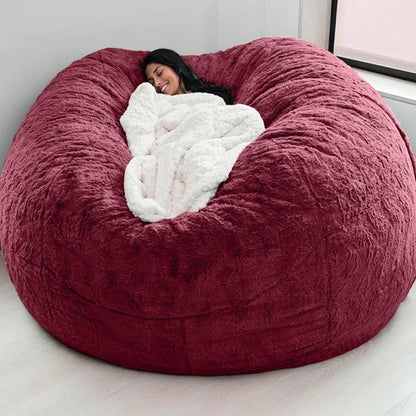 Sofa Bean Bag Flexible Bean Bag Cover Anti-fading Indoor Oversized Bean Bag Chair Cover  Dust-proof