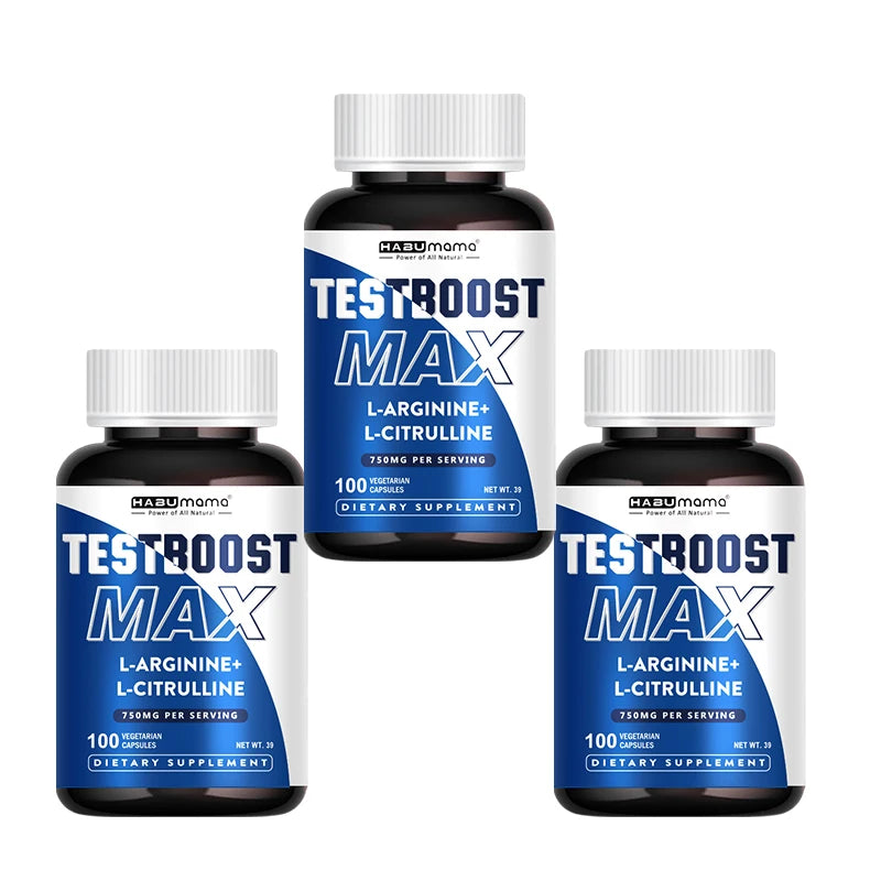100 Caps | L-Arginine + L-Citrulline Complex | Energy & Enlargement  Size Growth Male Support | Experts Clinically Studied