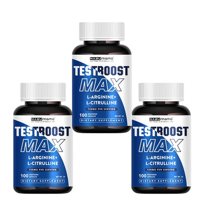 100 Caps | L-Arginine + L-Citrulline Complex | Energy & Enlargement  Size Growth Male Support | Experts Clinically Studied