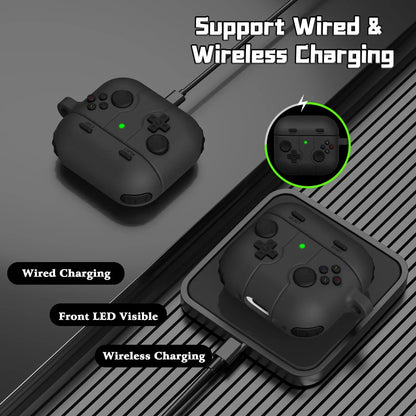 Classic Game Case for Apple Airpods 4/Pro 3/Pro 2 Cases Soft Silicone Funny Case Cover with Cleaning Kit For AirPods 4/Pro 3/Pro
