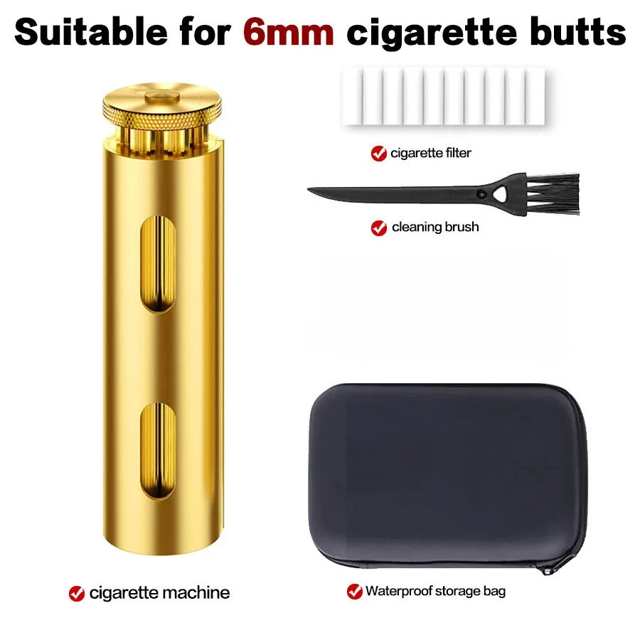 Cigarette Roller, Cigarette Machine, Cigarette Rolling Machine, Fits 6/8mm Filter Tips & 70mm Rolling Papers, Luxury Gifts