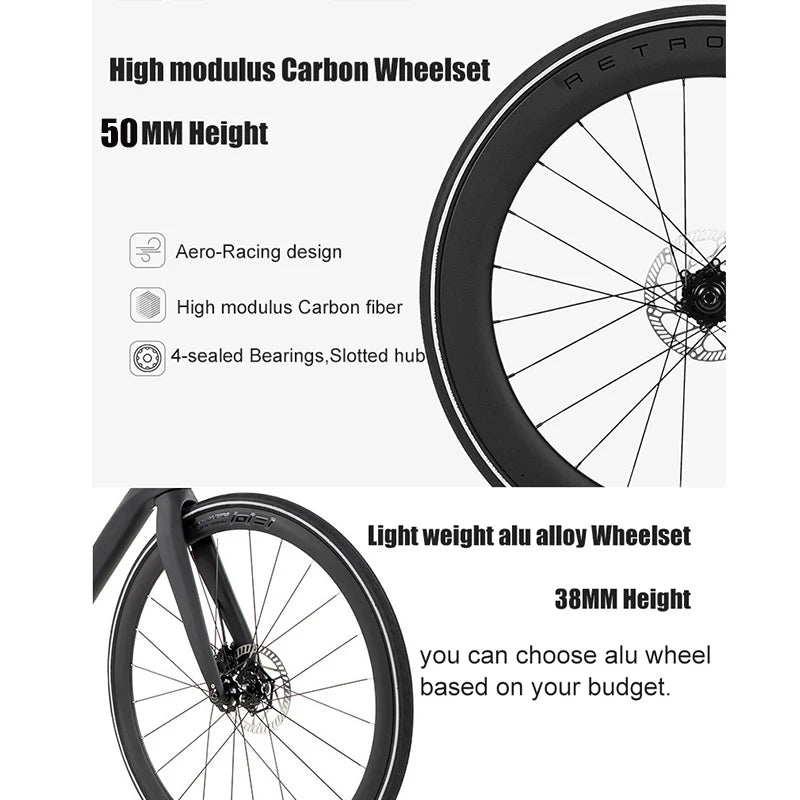 TWITTER New CYCLONE RS-24S Shift+105 Derailleur Carbon Road Bike 4-Pistons Oil Disc Brake Racing Bicycle 700*28C for Men Women