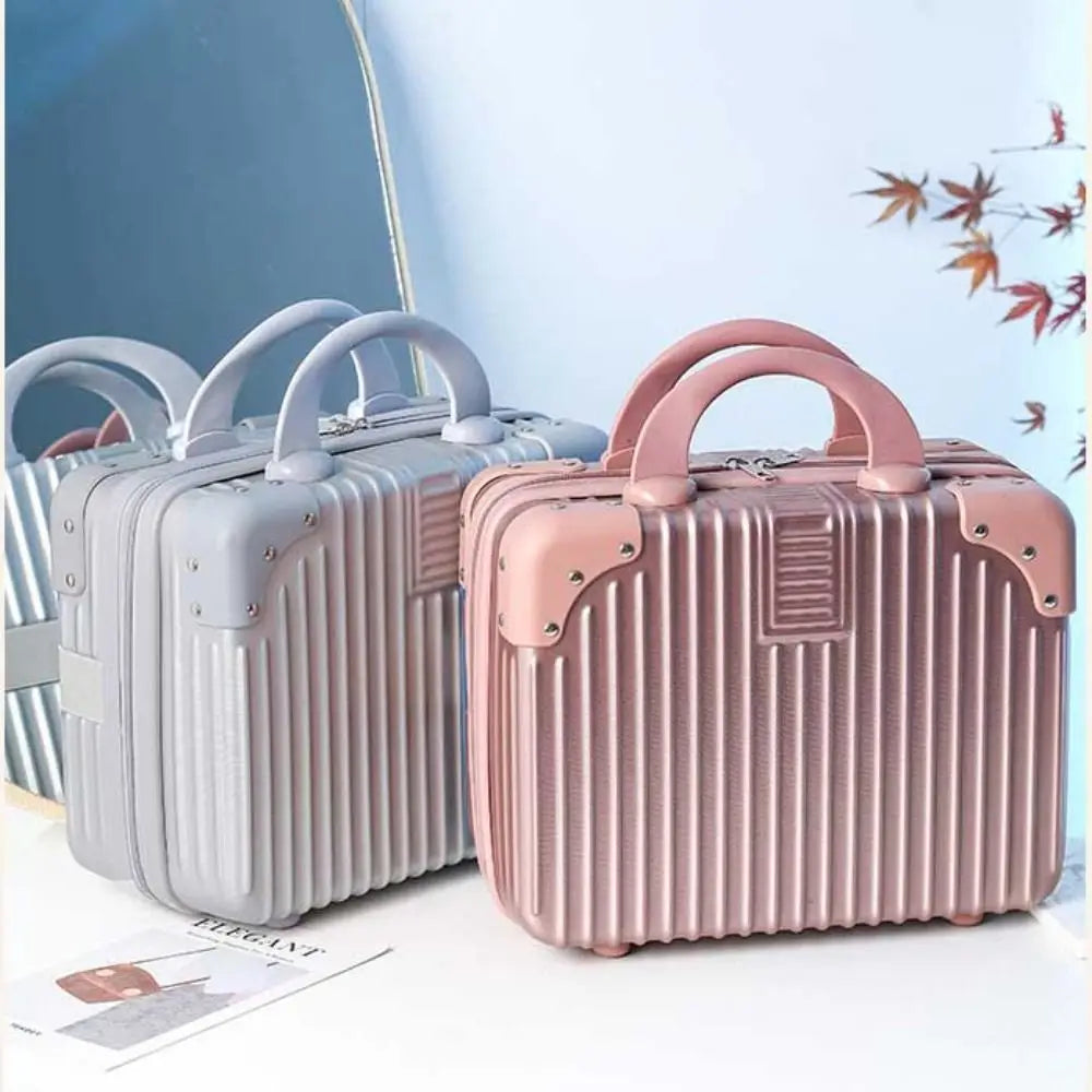 Hot Sales 14 inch Travel Suitcase Mini Travel Cosmetic Box Organizer Hand Makeup Case For Women