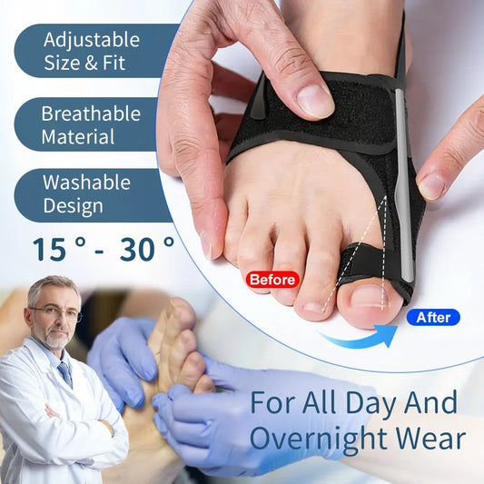 Orthopedic Bunion Splint Corrector Big Toe Separator Pain Relief Non-surgical Hallux Valgus Correction Hammer Toe Straightener